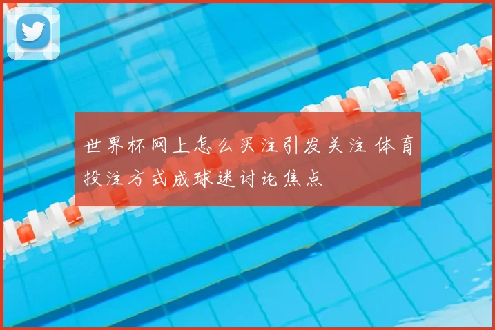 世界杯网上怎么买注引发关注 体育投注方式成球迷讨论焦点